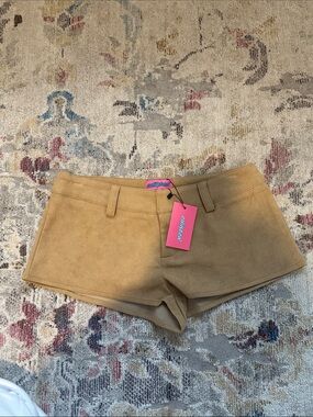 NWT Edikted Suede Micro Shorts Sz Small